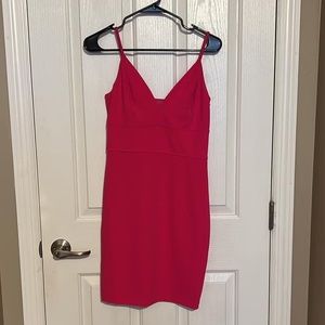 Express hot pink dress